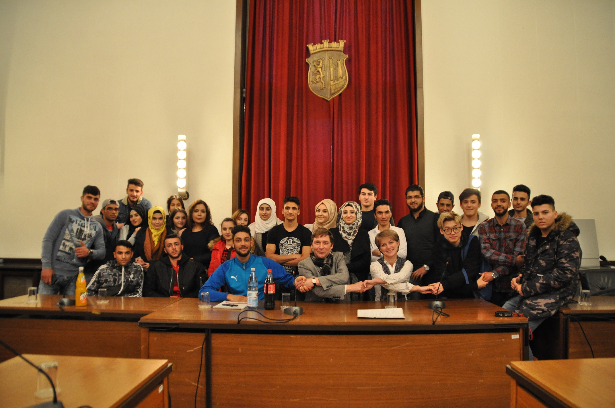 Bürgermeister empfing Schülerinnen und Schüler der Internationalen Förderklasse des Berufskollegs Jülich